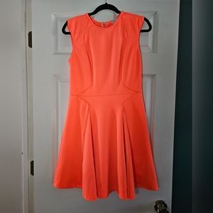 Ted Baker Scuba Skater Dress - Bright Peach - Ted Size 3 US 8